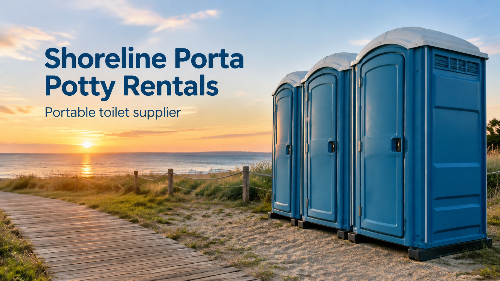 Portable restroom rental equipment from Shoreline Porta Potty Rentals